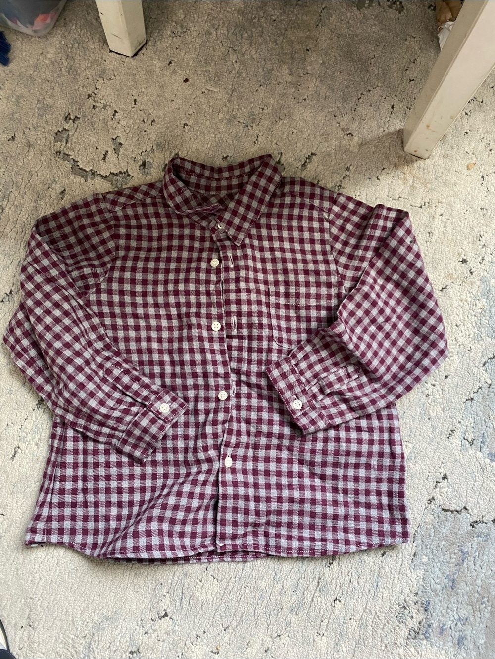 Bonpoint Plaid Shirt Sz 3